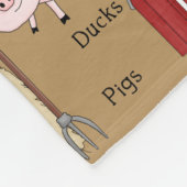 カントリーファームと動物のフリースブランケット フリースブランケット (角)