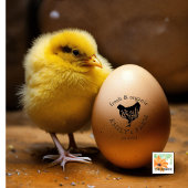 カントリーファームのチキンコパーソナライズされたー名 ラバースタンプ