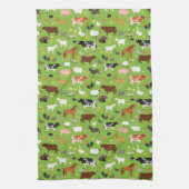 カントリーファームキッチンタオル – 家畜 – 贈り物 キッチンタオル (縦)