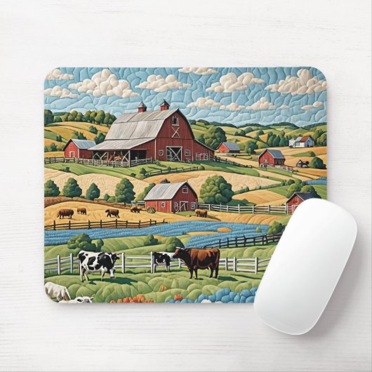 カントリーファームキルト マウスパッド (マウス)