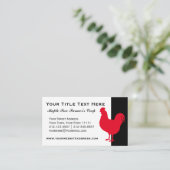 カントリーファームクープヴィンテージルースター 名刺 (スタンド正面)