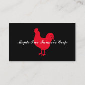 カントリーファームクープヴィンテージルースター 名刺 (裏面)