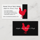 カントリーファームクープヴィンテージルースター 名刺 (正面/裏面)