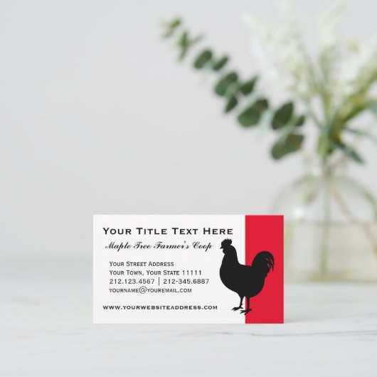 カントリーファームクープヴィンテージロースタービジネスカード 名刺 (スタンド正面)