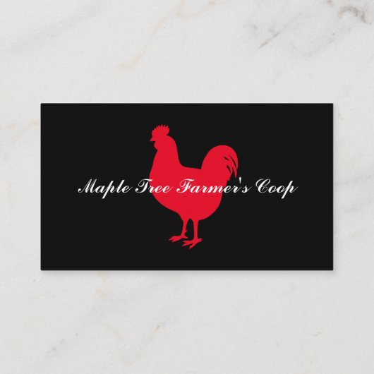 カントリーファームクープヴィンテージロースタービジネスカード 名刺 (裏面)