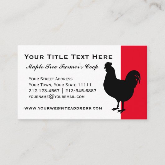 カントリーファームクープヴィンテージロースタービジネスカード 名刺 (正面)