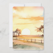 カントリーファームサンセットホース誕生日 招待状 (裏面)