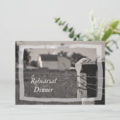 カントリーファームズ結婚リハーサルディナー招待状 招待状 (スタンド正面)