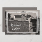 カントリーファームズ結婚リハーサルディナー招待状 招待状 (正面/裏面)