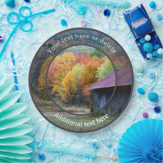 カントリーファームタバコパーソナライズされた納屋パーティー ペーパープレート (パーティー)