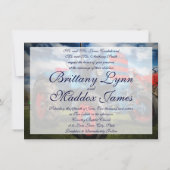 カントリーファームトラクターブルー結婚式招待状 招待状 (裏面)