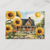 カントリーファームハウスドリーミーゴールデンサンフラワーズ 名刺 (正面)