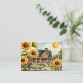 カントリーファームハウスドリーミーゴールデンサンフラワーズ 名刺 (スタンド正面)