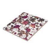 カントリーファームハウスブルゴーニュバラさくらんぼ タイル (側面)