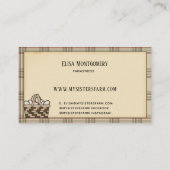 カントリーファームハウスロースタープレイド素朴 名刺 (裏面)