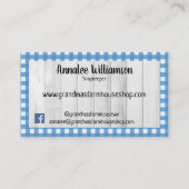 カントリーファームハウス初期のギンガムオンウッド 名刺 (裏面)