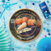 カントリーファームハーベスト自然パーソナライズされたパーティー ペーパープレート (パーティー)