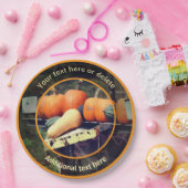 カントリーファームハーベスト自然パーソナライズされたパーティー ペーパープレート (パーティー)