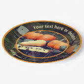 カントリーファームハーベスト自然パーソナライズされたパーティー ペーパープレート (アングル)