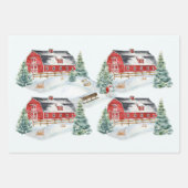 カントリーファームバーントラック雪だるま ラッピングペーパーシート (正面2)