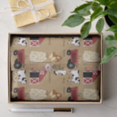 カントリーファームパターンティッシュペーパー 薄葉紙 (ギフト)