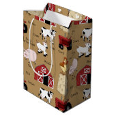 カントリーファームパターン中抱き枕 ミディアムペーパーバッグ (裏面アングル)