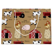 カントリーファームパターン大抱き枕 ラージペーパーバッグ (正面)