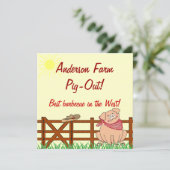 カントリーファームピグバーベキュー 招待状 (スタンド正面)