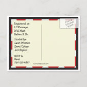 カントリーファームベイビーシャワーポストカード招待状 インビテーションポストカード (裏面)