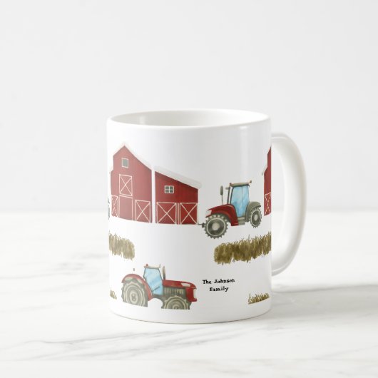カントリーファームライフトラクターヘイベレス コーヒーマグカップ (正面右)