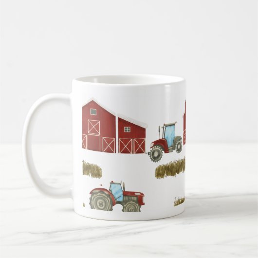 カントリーファームライフトラクターヘイベレス コーヒーマグカップ (左)