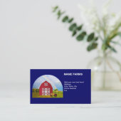 カントリーファームレッドバーンブルースカイあなたの名前 名刺 (スタンド正面)