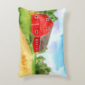 カントリーファーム赤い納屋アクセント枕 アクセントクッション (正面(垂直))