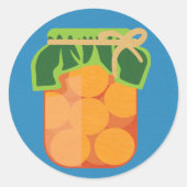 カントリーフェアの桃 ラウンドシール (正面)