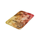 カントリーフェアの部分的な色のヴィンテージ バスマット (アングル)