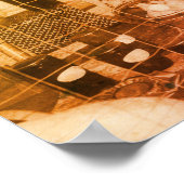 カントリーフェアの部分的な色のヴィンテージ ポスター (角)