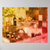 カントリーフェアの部分的な色のヴィンテージ ポスター (正面)