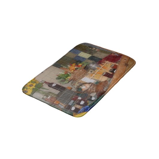 カントリーフェアハーベストの表示 バスマット (アングル)