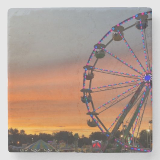 カントリーフェア大理石コースター ストーンコースター (正面)