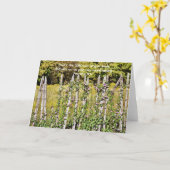 カントリーフェンスと聖なる書物、 経典箴言3:5 カード (黄色い花)