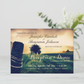 カントリーフェンスポスト披露宴のみ招待状 招待状 (スタンド正面)