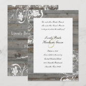 カントリーフェードウッド結婚式招待状 招待状 (正面/裏面)
