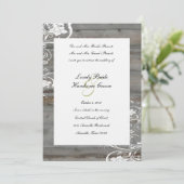 カントリーフェードウッド結婚式招待状 招待状 (スタンド正面)