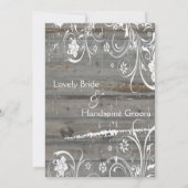 カントリーフェードウッド結婚式招待状 招待状 (裏面)