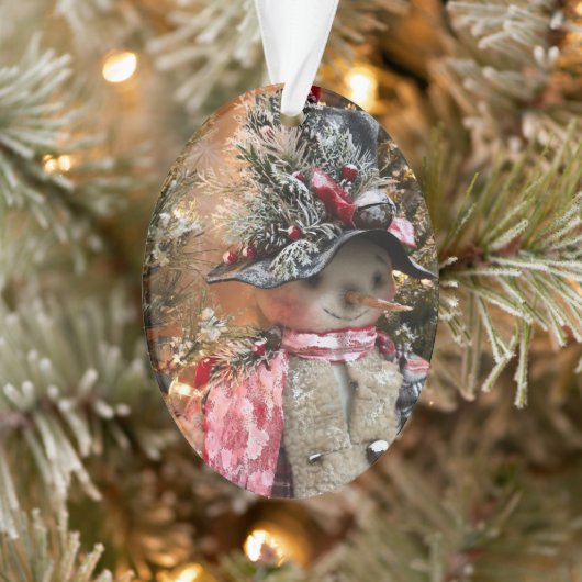 カントリーフォレスト雪だるま初期のオーナメント オーナメント (ツリー)