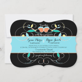 カントリーフォークインスパイアア結婚ート 招待状