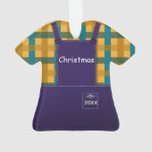 カントリーフォークオーバーールズプレイドカスタム オーナメント (裏面)