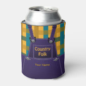 カントリーフォークオーバーールズプレイドカスタム 缶クーラー (缶正面)