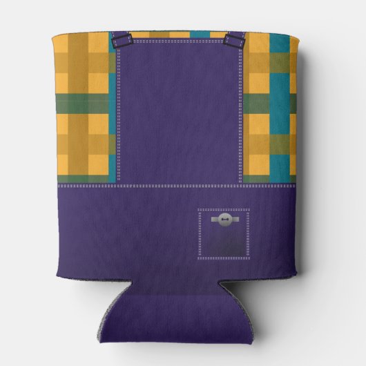 カントリーフォークオーバーールズプレイドカスタム 缶クーラー (裏面)