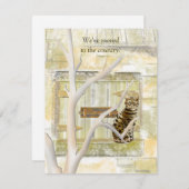 カントリーフラットノートカードの新しいホーム ノートカード (正面/裏面)